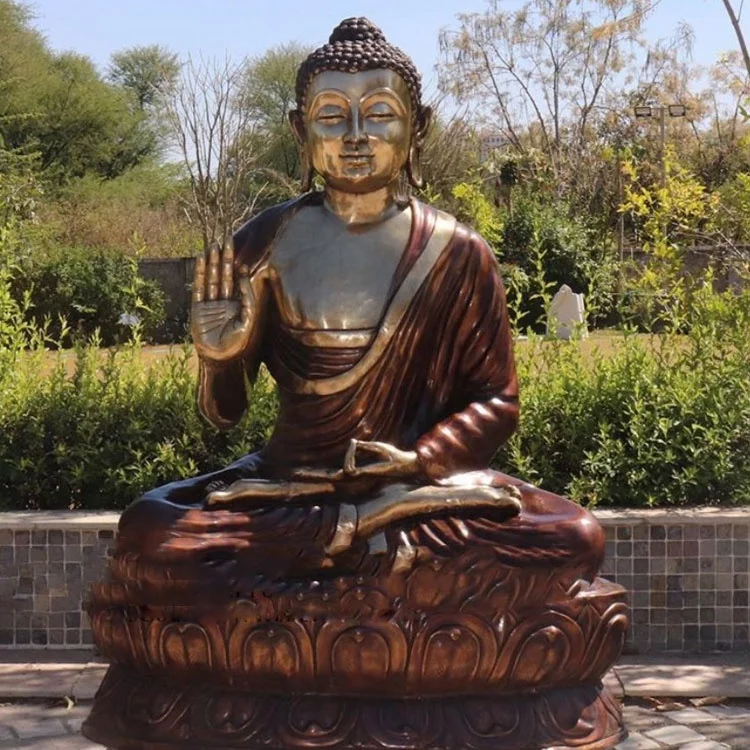 Decoration Metal Religious Sitting Meditating Buddha Statues Large Bronze Buddha Statue