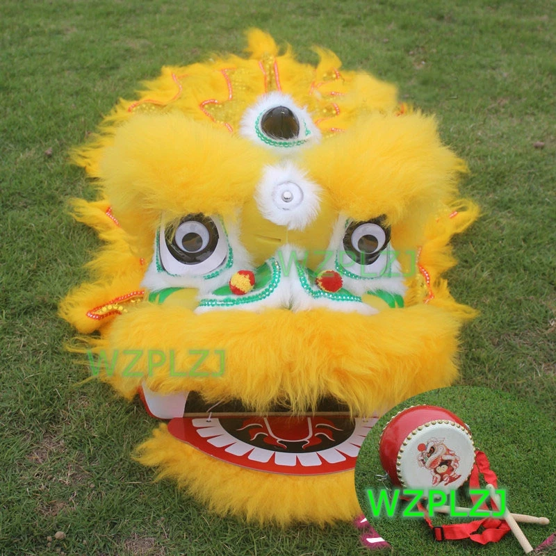 

Classic 12 Inch Lion Dance Costume With Drum Toy for 3-5 Age Kid Boy Girl Child Birthday Party Performance Sport Carnival Stage