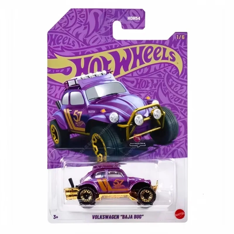

New Genuine Hotwheels 1/64 57th Anniversary First Set Of Pickup Beetle High Quality Alloy Car Model Collection Birthday Coolgift
