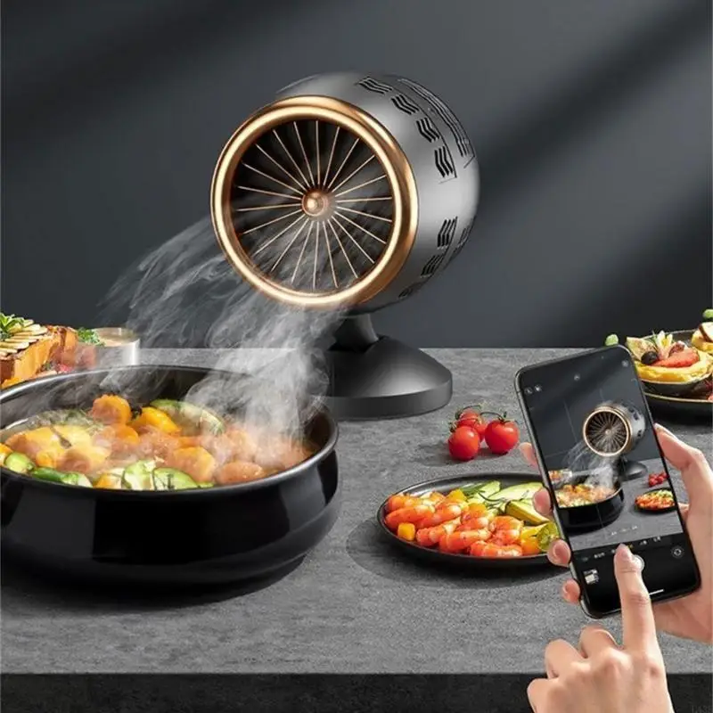 L43F Space Saving Mini Hood Cooker Hood Indoor BBQ Hood Desktop Oil Purifier