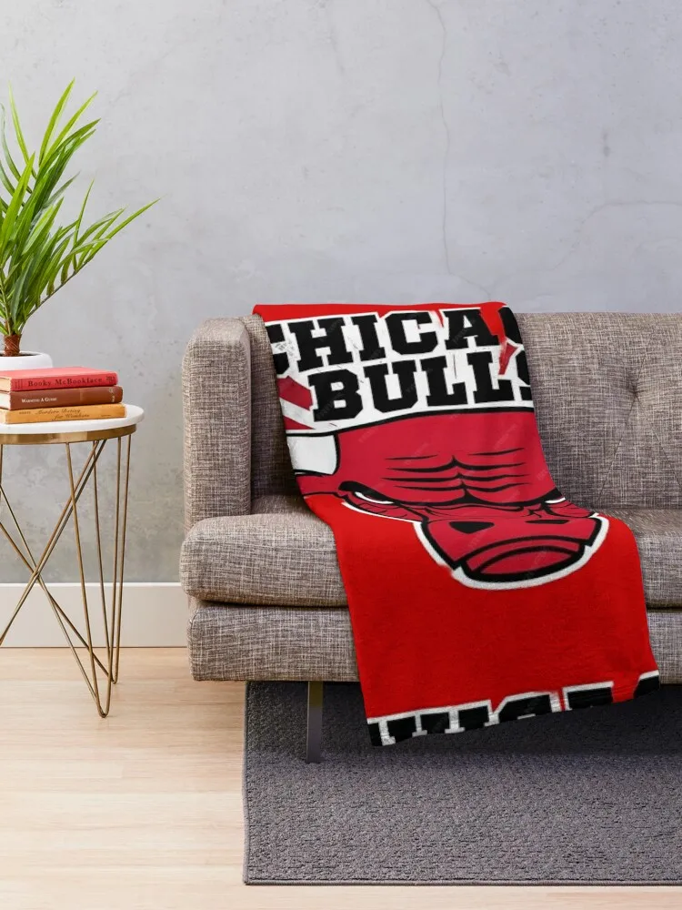 Chicago Bulls Throw Blanket Custom Stuffeds For Decorative Sofa Blankets