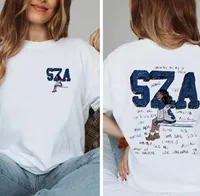 SZA SOS Tour Album Graphic Shirt Music RnB Singer Rapper Shirt Gift For Fans Concert Shirt Unisex Retro Aesthetic Print Shirt