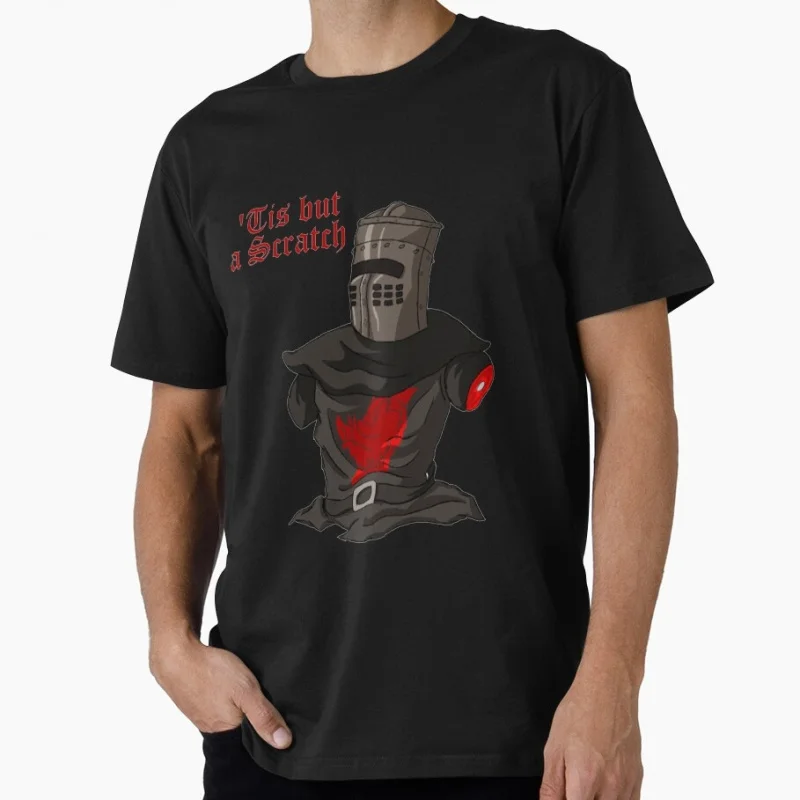 Tis But a Scratch The Holy Grail Monty python Funny Quote Gift t shirt 0616 The Black knight King Arthur Graphic clothes S-6XL