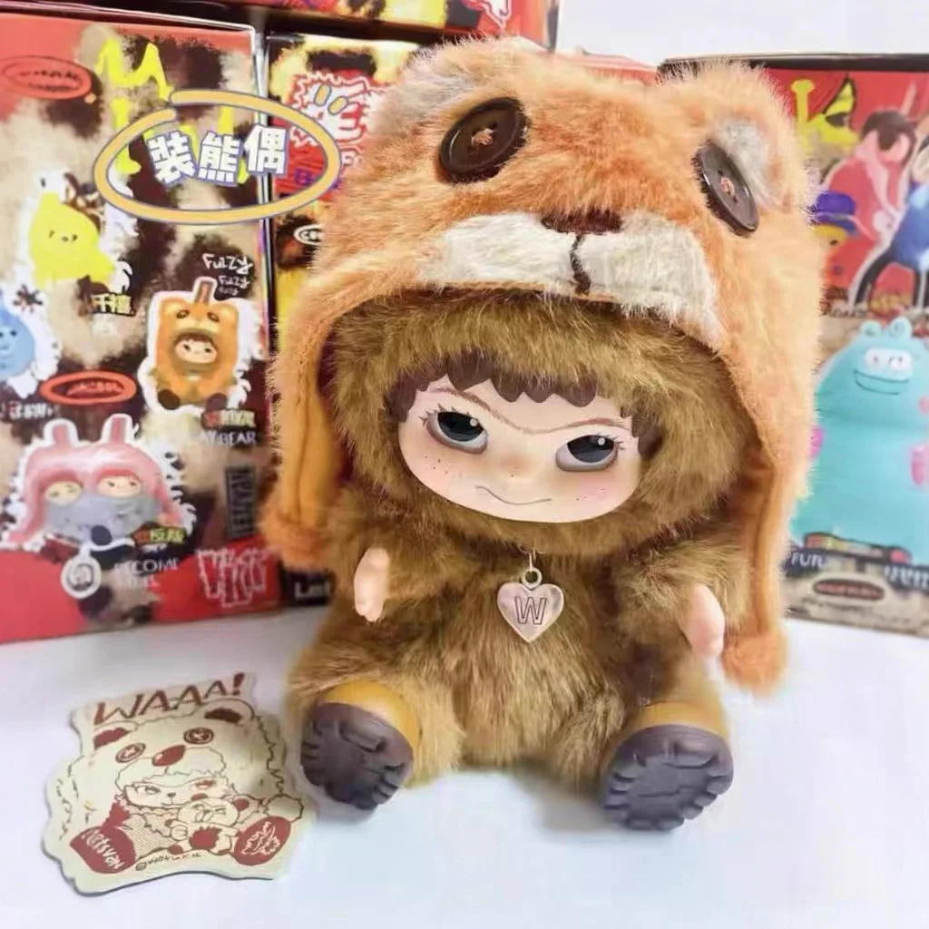 

Креативная WAKUKU Maomao, модная серия для вечеринок, слепая коробка, Wokuku, сумка ручной работы, украшение, плюшевая игрушка, кукла