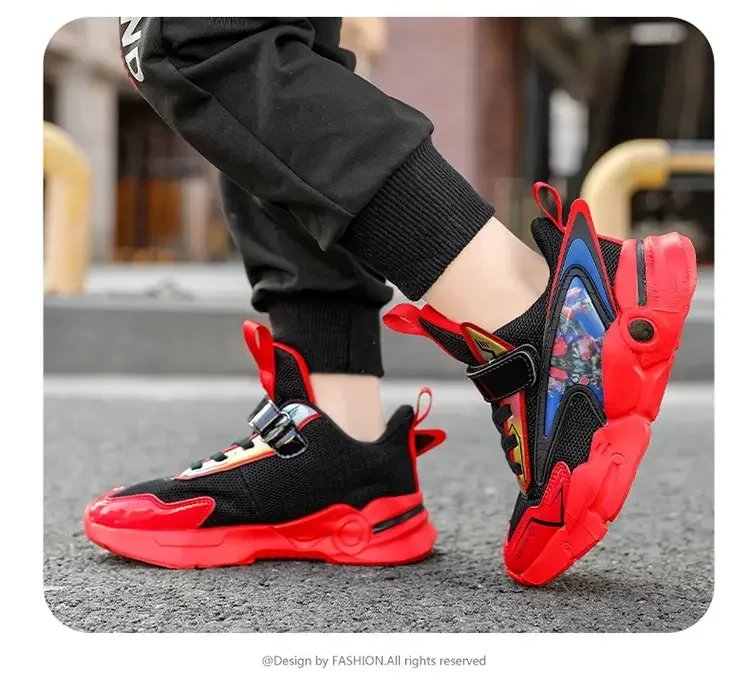 Children's Casual Cartoon Boy's Girl's Cartoon Shoes Sports Running Fashion Outdoor School Students Leather Sneakers Tennis