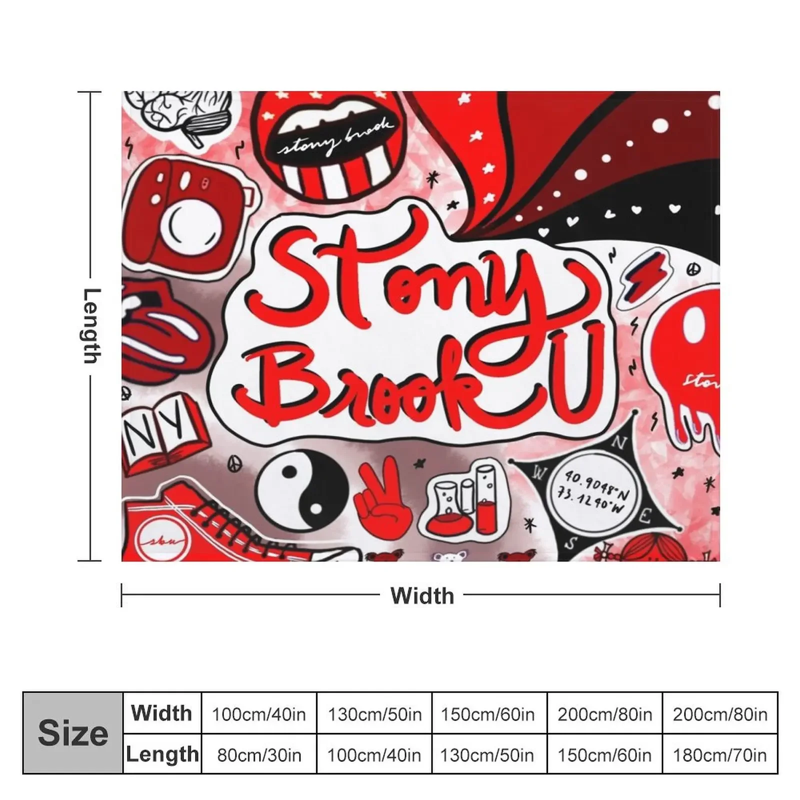 Stony Brook Throw Blanket blankets ands Heavy Blankets