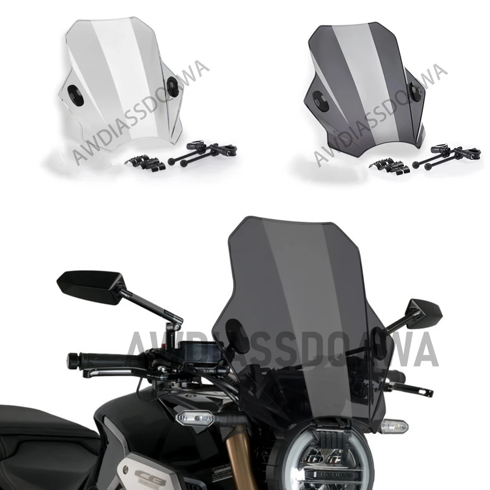 Motorcycle High quality ABS plastic Adjustable Windshield Bat For HONDA CB650R NEO SPORTS CAFE CB900F HORNET CBF500 CBF600