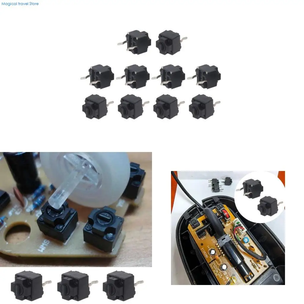 N2UB 10Pcs Original EVQP0K07KBB4 Mouse Square MicroSwitch Button IE4.0