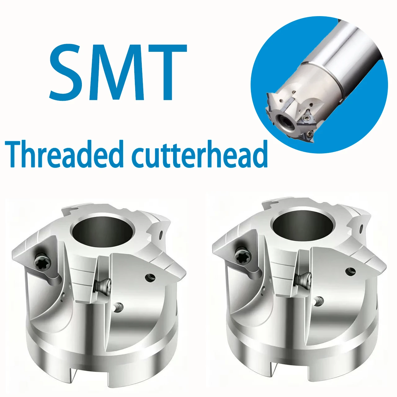 SMT deep hole thread cutter head FMB16 FMB22 FMB27 thread milling cutter head with 16U U-shaped thread milling insert