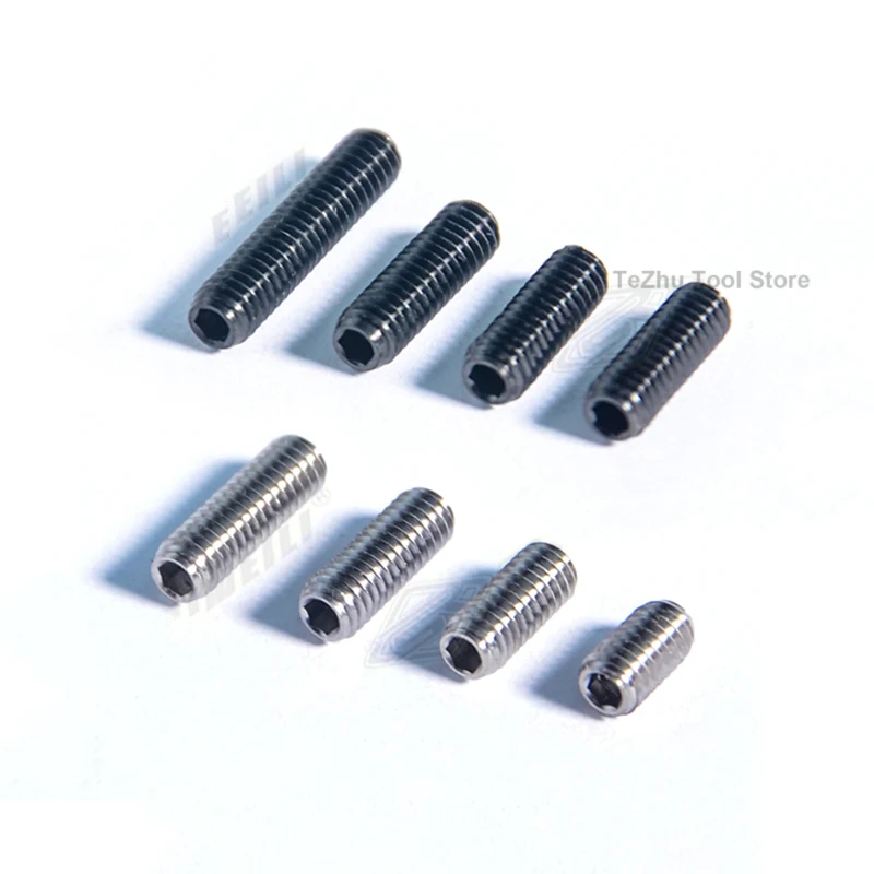 Titanium Alloy Screw M4 x 8 10 12 13.5 15 16 18 20 23mm Headless Machine, Top Wire, Bicycle Transmission, H/L Adjustment Screw - Image 3