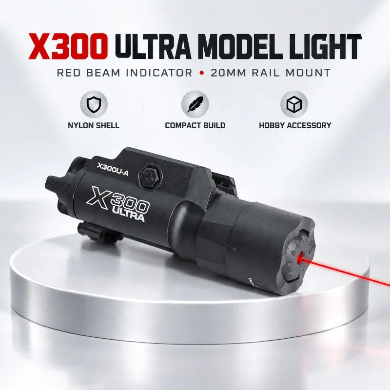 Rail Mount X300U-A Model Illuminator Built-in Red Beam Indicator Hobby Decor Parts