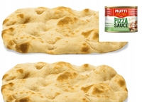 Pinsa + Mutti sauce for pizza two pieces: Polish baking Italian tomatoes