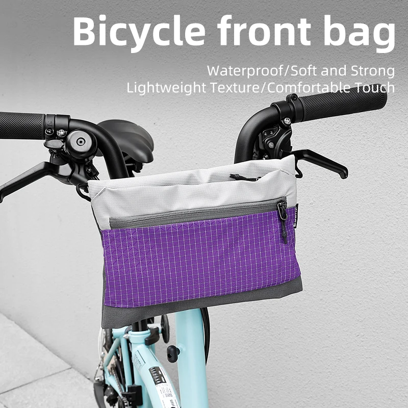 

Adjustable Purple Color Block Lightweight Bicycle Bag with Crossbody Design for Cycling Daily Commute Outdoor Activities