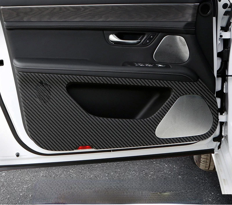 

Suitable For AITO M5 2022 2023 Leather Anti-kick Mat For Car Door Doorsill Strip Protective Mat