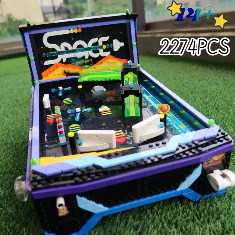 Desktop Decoration 2274PCS Building Blocks Icons Arcade Pinball Machine Building Toys for Adults Fans Festival Birthday Gifts