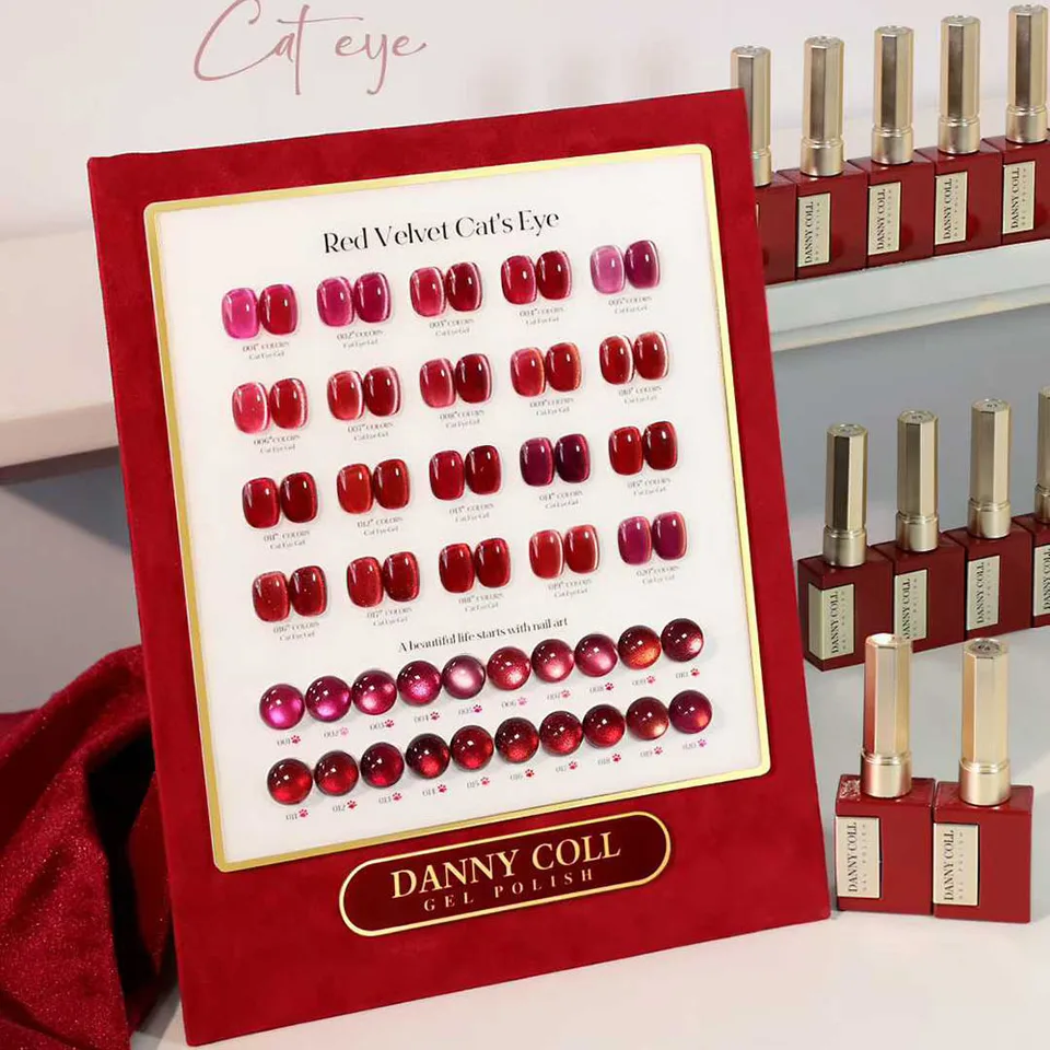 Esmalte de uñas gel ojo de gato con brillantina magnética libre de HEMA y TPO, esmalte UV LED removible, laca de uñas, primer 2
