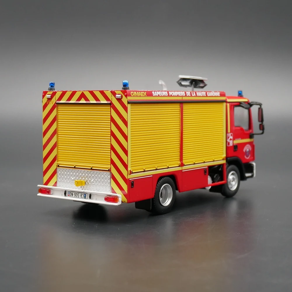 Diecast Ixo 1:43 escala MAN TGL motor de bomberos francés coche en miniatura de aleación juguete coleccionable regalo recuerdo adorno de exhibición