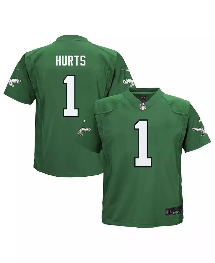Nike | Infant Boys and Girls Jalen Hurts Kelly Philadelphia Eagles Alternate Game Jersey