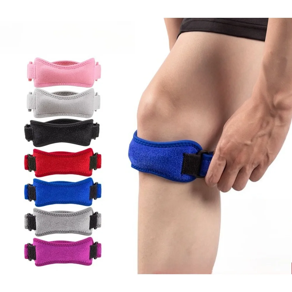 

Sports Protective Gear Manufacturer Silicone Sports Knee Pads Adjustable Patella with Shock Absorption Protection Patella