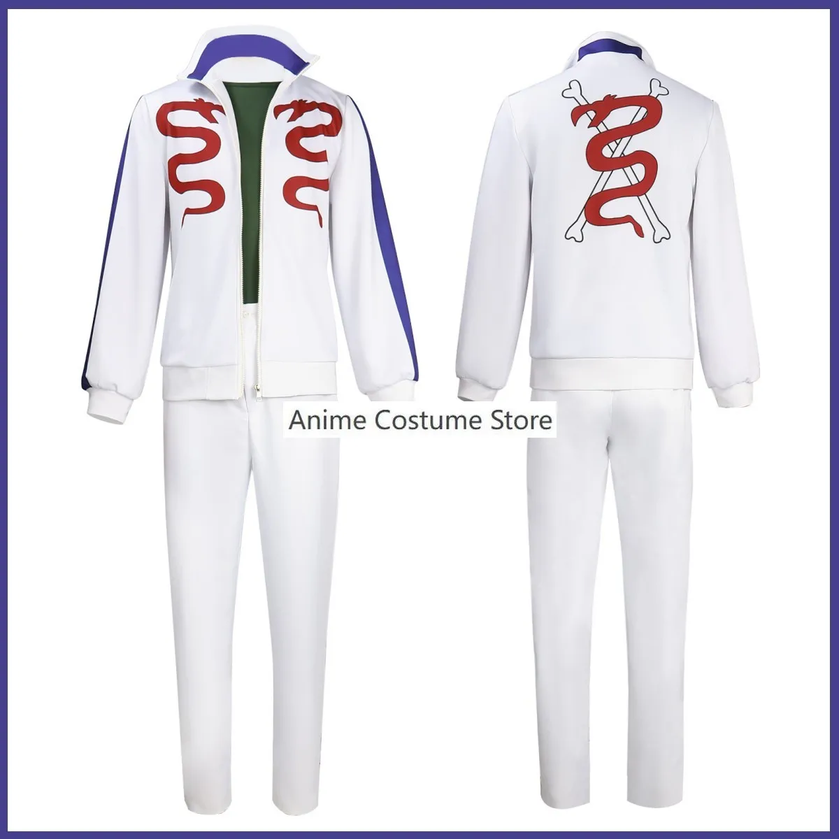 Anime Gin Cosplay Kostuum Ghost Man Print Witte Sportkleding Jas Vrijetijdsset Volwassen Man Halloween Maskerade Balpak