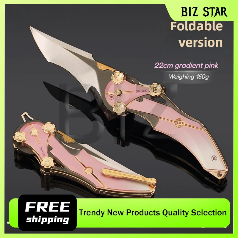 Cuchillo periférico de acción Delta de 22cm/8,66 pulgadas, cuchillo katana de Misericordia, cuchillo de garra de Metal, modelos de armas de juego, adornos de escritorio, juguetes, regalos