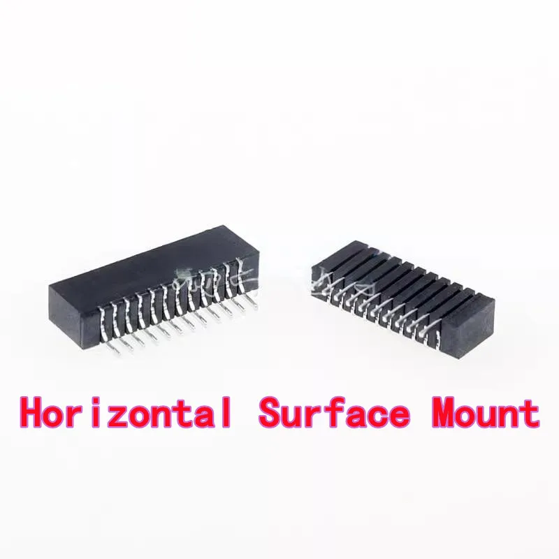 10 Uds 1,0mm contacto de doble cara Horizontal/Vertical Pin doblado/SMD conector escalonado FPC conector de enchufe de Cable plano Flexible