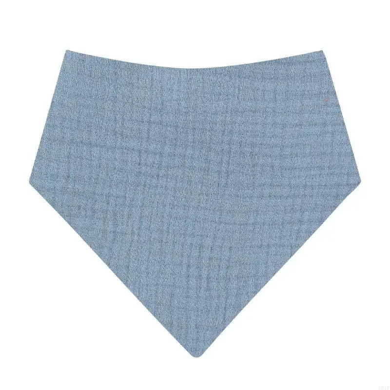 

581F Kids Drooling Bib Baby Bib for Eating Burp Cloth Muslin-Bib Decorative Scarf Bib