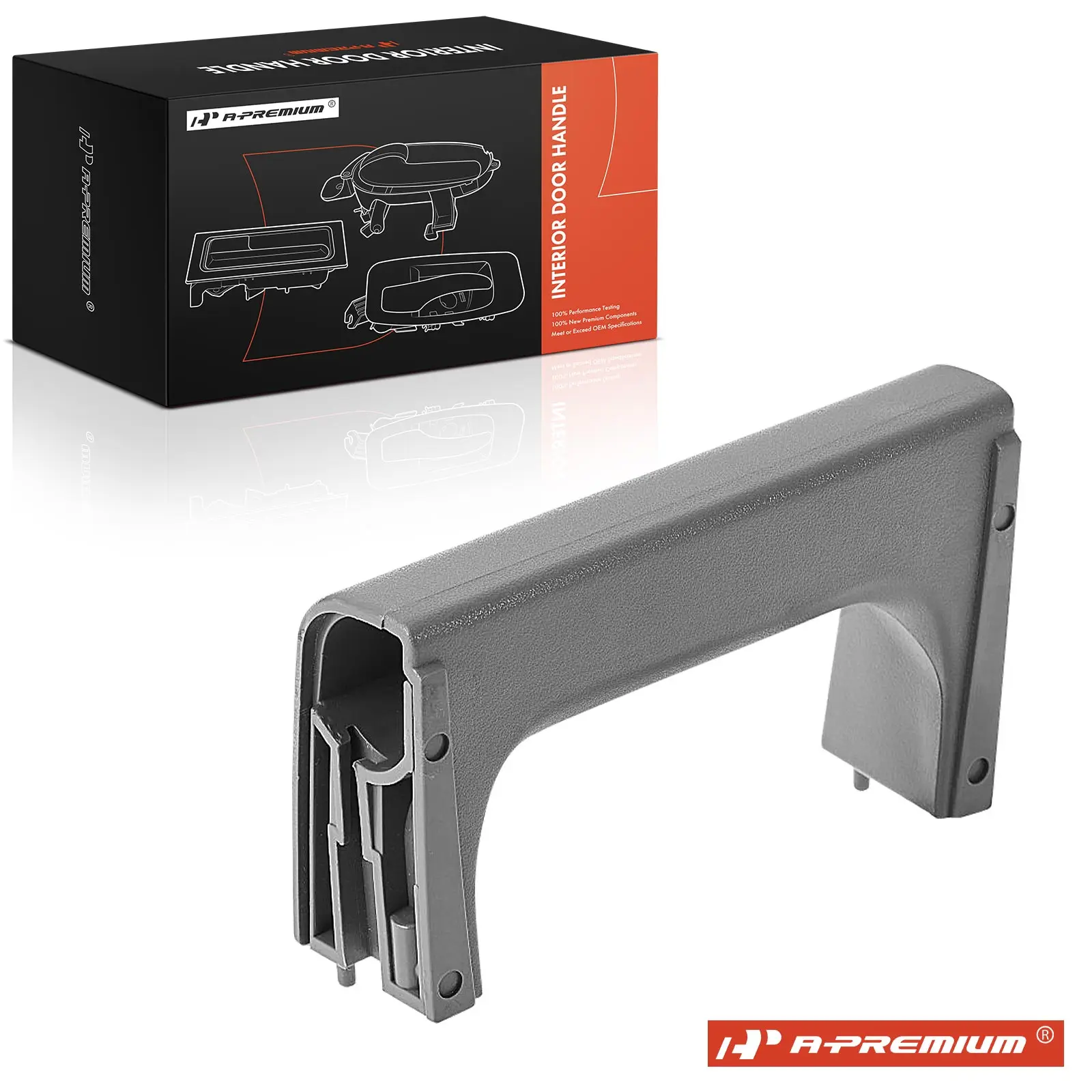 A-Premium Front or Rear Driver Side Gray Interior Door Pull Handle for Chevrolet Silverado 1500 07-14 Silverado 2500 HD 07-13