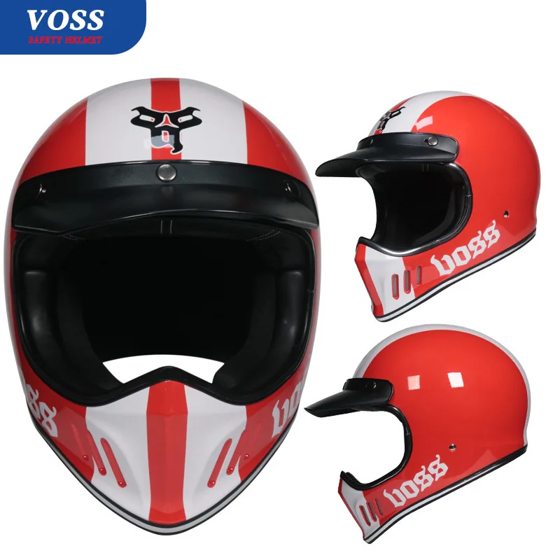 

Motorcycle Full Face Helmet Vintage Scooter Jet Open Face Cascos Para Moto Summer Riding Racing Helmet Caque Capacetes Para Moto