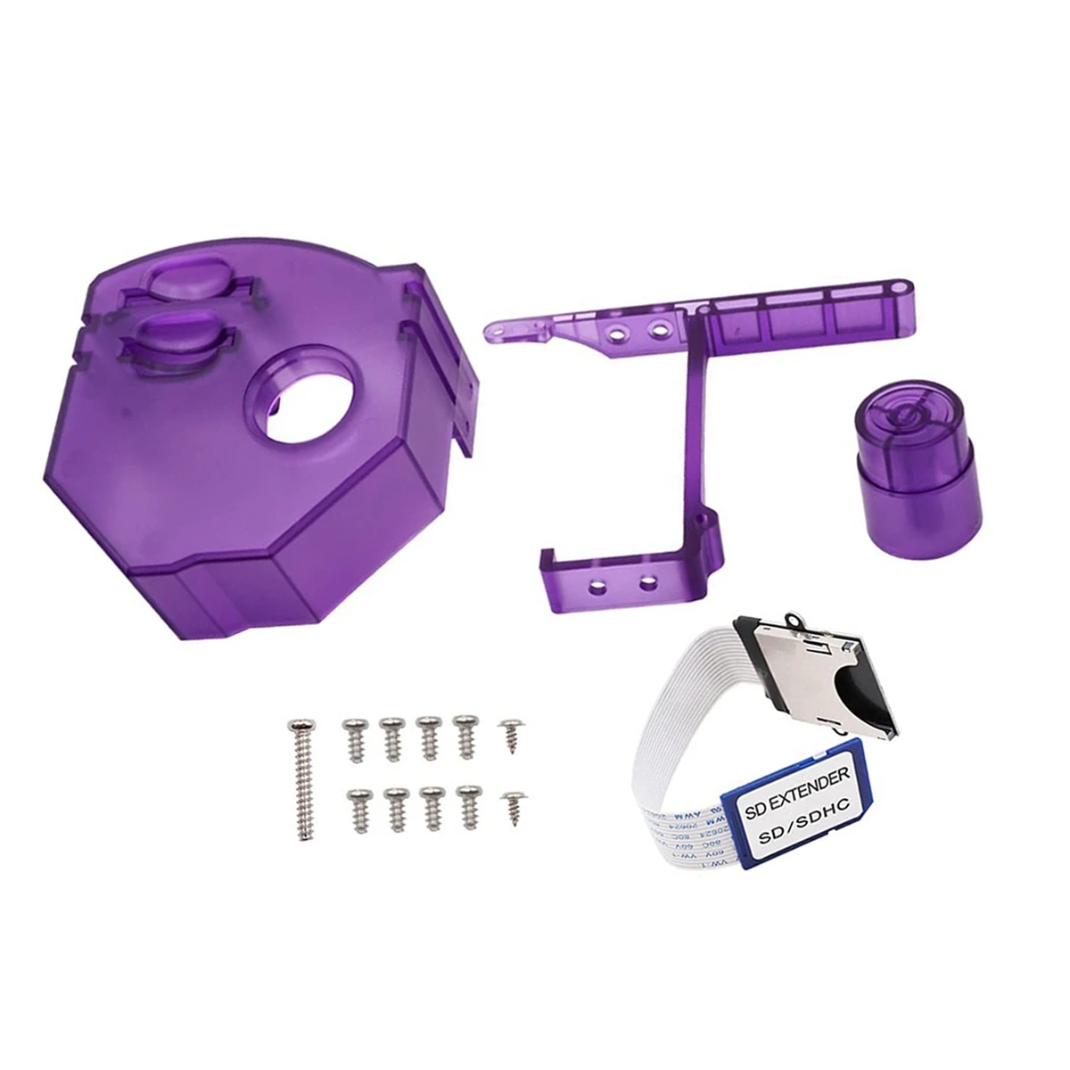Kit de montagem de cartão remoto superior, expansão com cabo de extensão e parafusos de montagem para sega dreamcast gdemu roxo