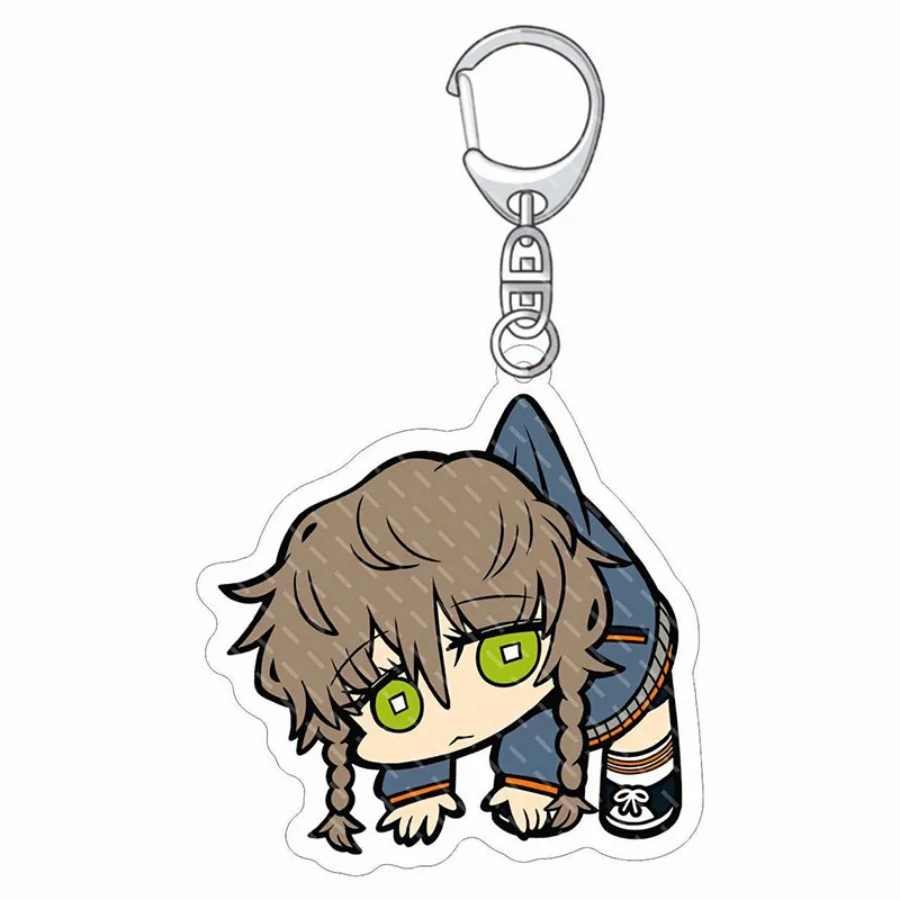 Acryl Steins Gate Okabe Fun Schlüsselanhänger Spielbezogene Produkte Schlüsselanhänger Schmuck Freunde Fans Geschenktüte Charms Souvenir Anhänger – Detail 1