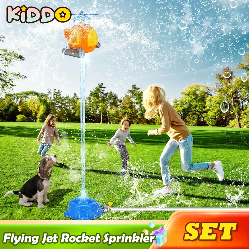 تحلق نفاث نافورة الرش الرش رذاذ الماء لعبة للأطفال الدورية داخلي في الهواء الطلق بركة لعبة الحفلات هدايا الأطفال