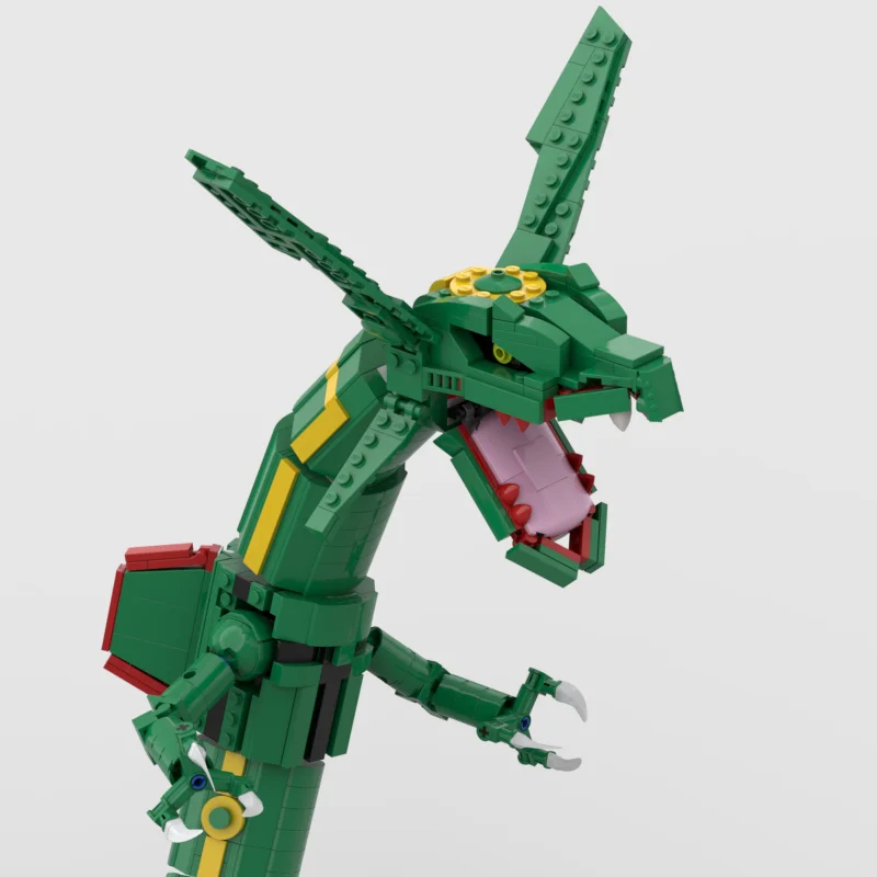 1421 PCS Green Giant Dragon Famous Film MOC Creature Model DIY Blocks Educational Assembly Collection Birthday Gift Collectors