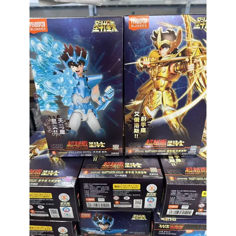 

In Stock BLOKEES Original Saint Seiya Second bullet Taurus Pegasus Sagittarius Assembled Action Figure Anime Toys Christmas Gift