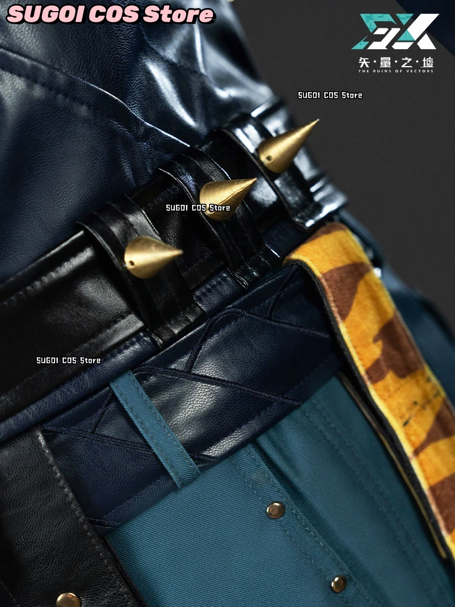 Game Zenless Zone Zero Cos Lighter Cosplay Costumes Pu Leather Coat Lighter Wig Shoes Black Suit Men 2025Hallowen Role-play Suit