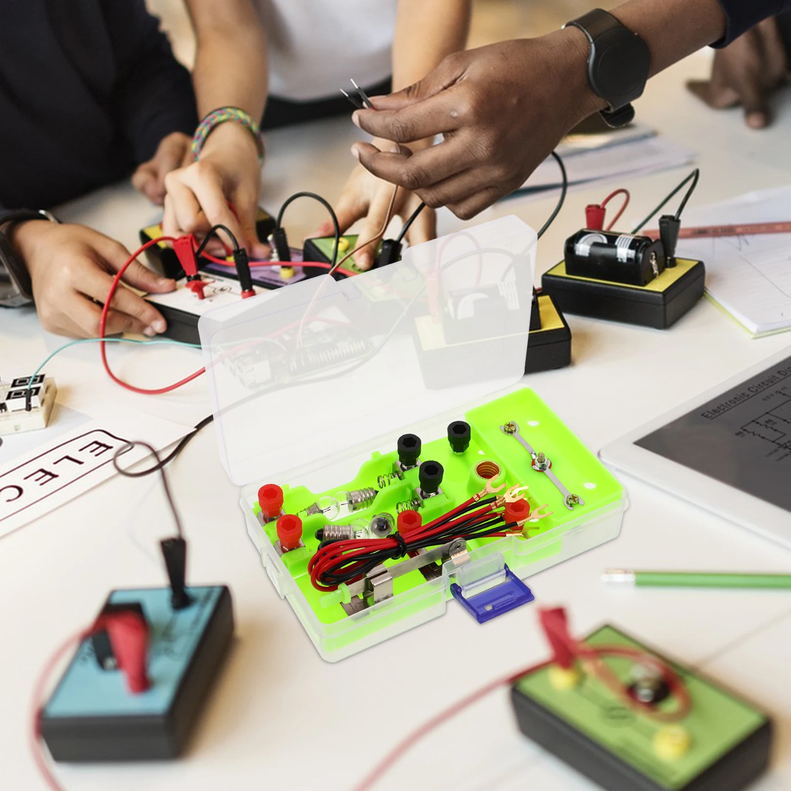 

Experiment Kit Electricity Discovery Circuit Suite Light Green Plastic Learning