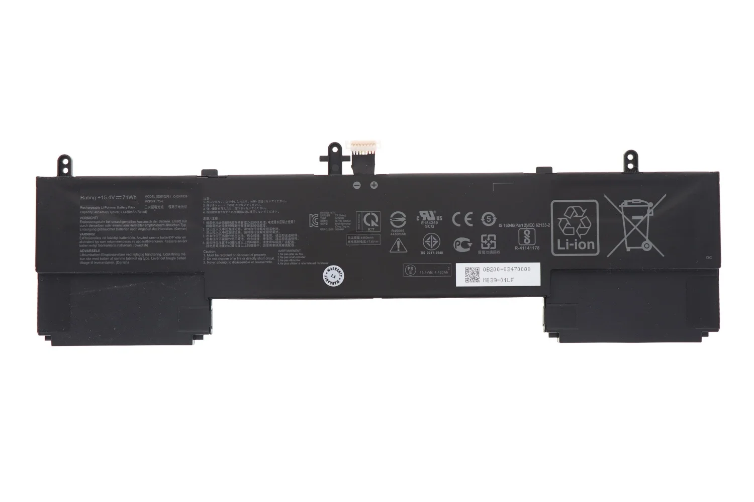 Imagem -02 - Bateria do Portátil para Asus Zenbook Flip 15 Q546 Ux562 Q537 Q547 Ux534fa Ux563fd Ux533fd Série Ux534ftc Novo C42n1839