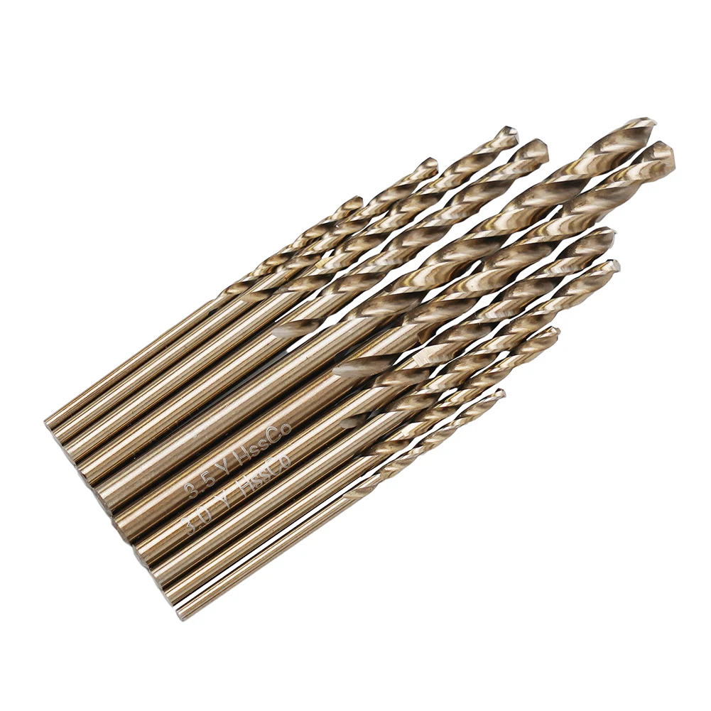 14pcs HSS Drill Bit M35 Cobalt Drill Bit For Stainless Steel Wood Hole Cutter Round Shank Hole Drill Metal Drilling Cutter