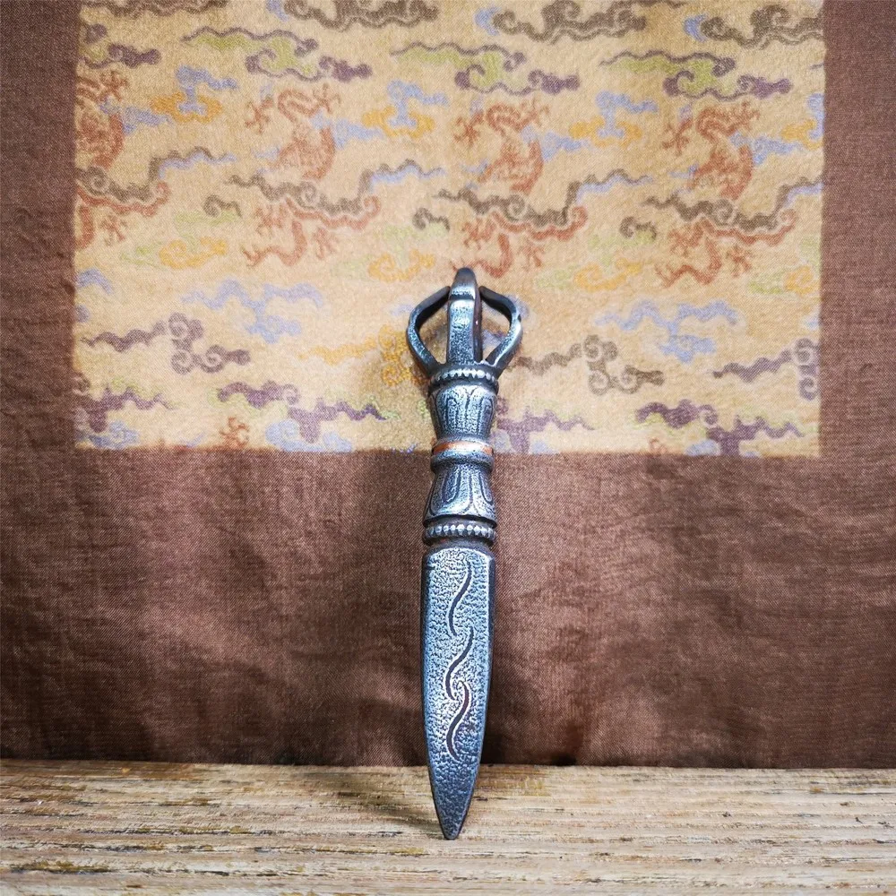 Gandhanra Handmade Tibetan Buddhist Ritual Implement - Kila - Phurba, 3.9