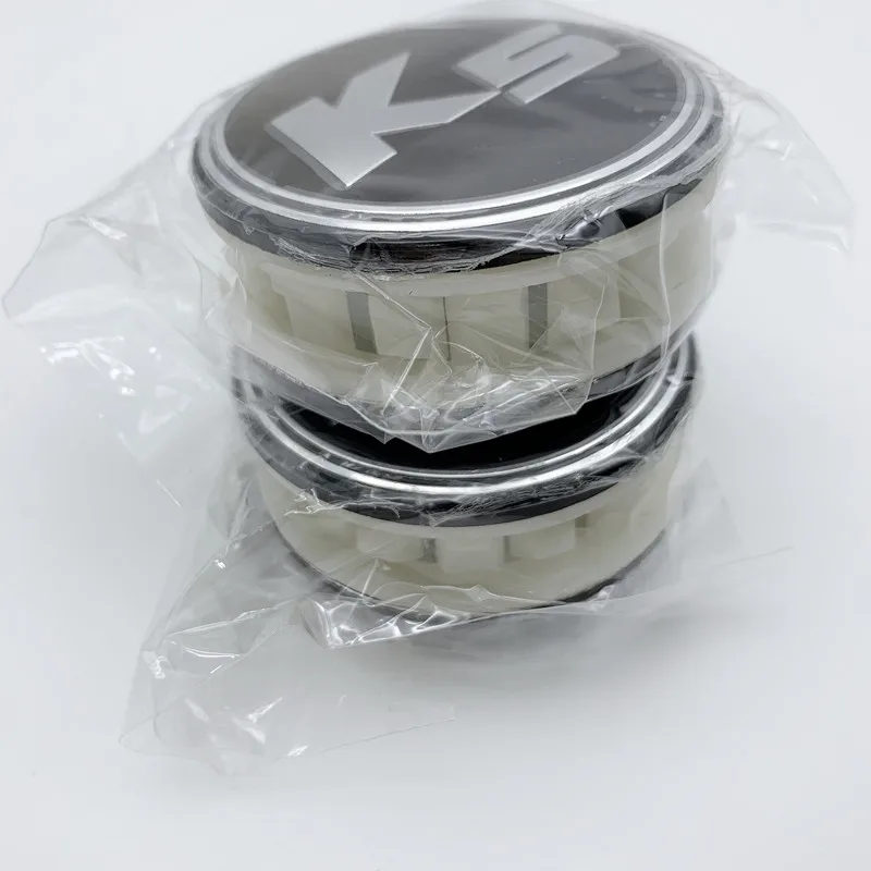 

4pcs K5 Logo High-quality Car Wheel Center Caps O.D 58MM I.D 50MM Wheels Hub Cap Rim Hubcaps Dust Cover Replace Car Accessories