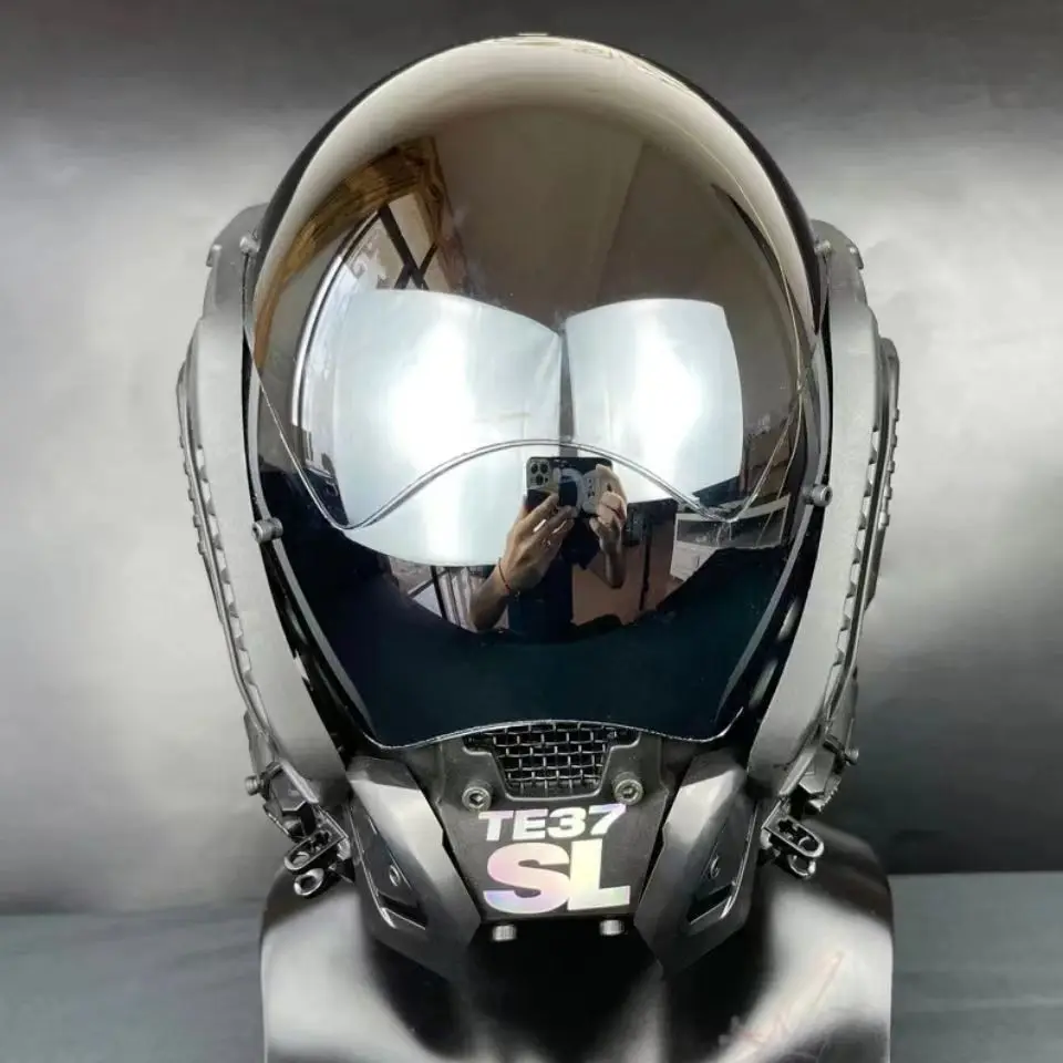 Cyberpunk Mask Handmade Custom Personalized Cosplay Mask Mechanical Sci-Fi Gear Suitable for Dj Festivals and Parties