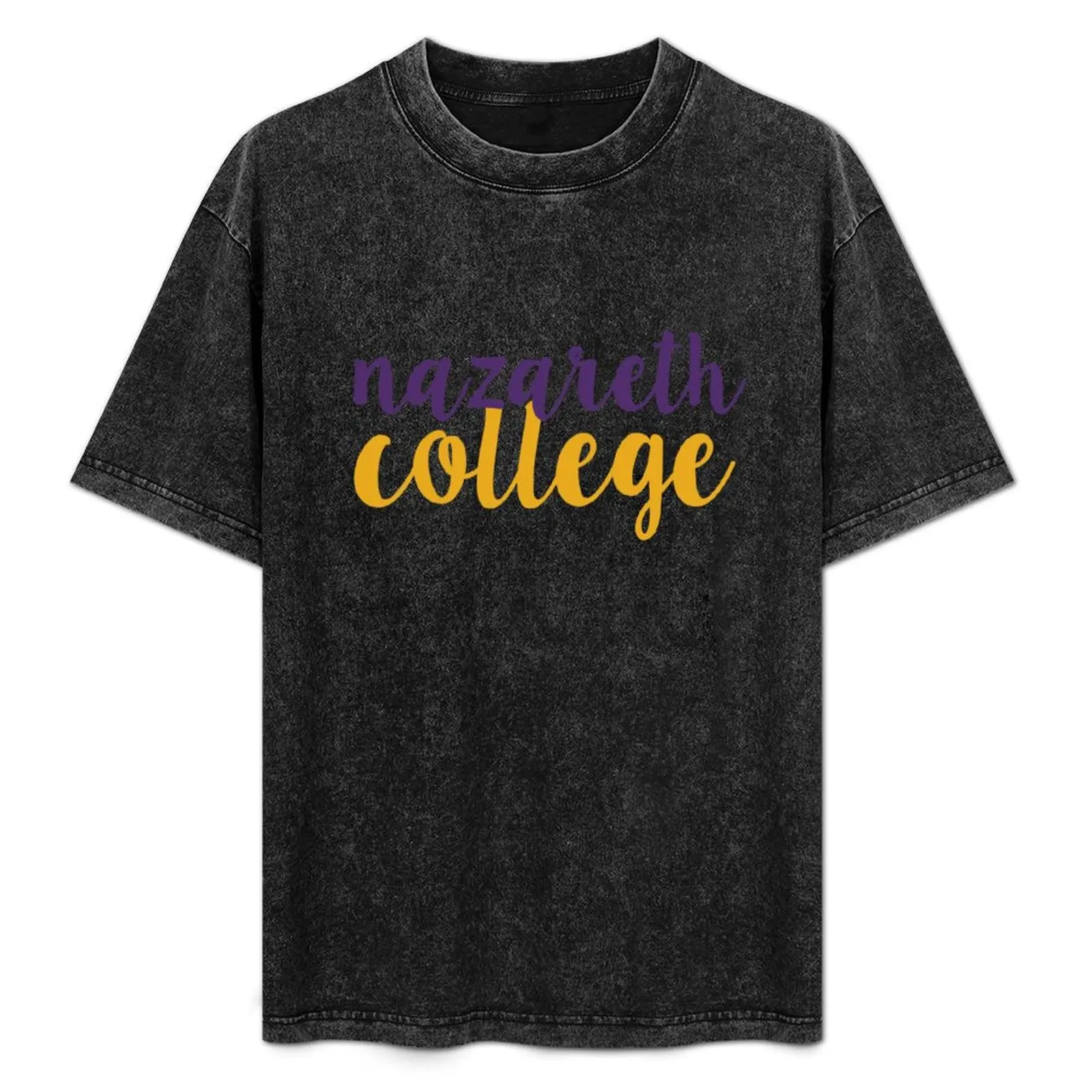 

Nazareth College - SCRIPT T-Shirt Stylish Print Short Sleeve Tee