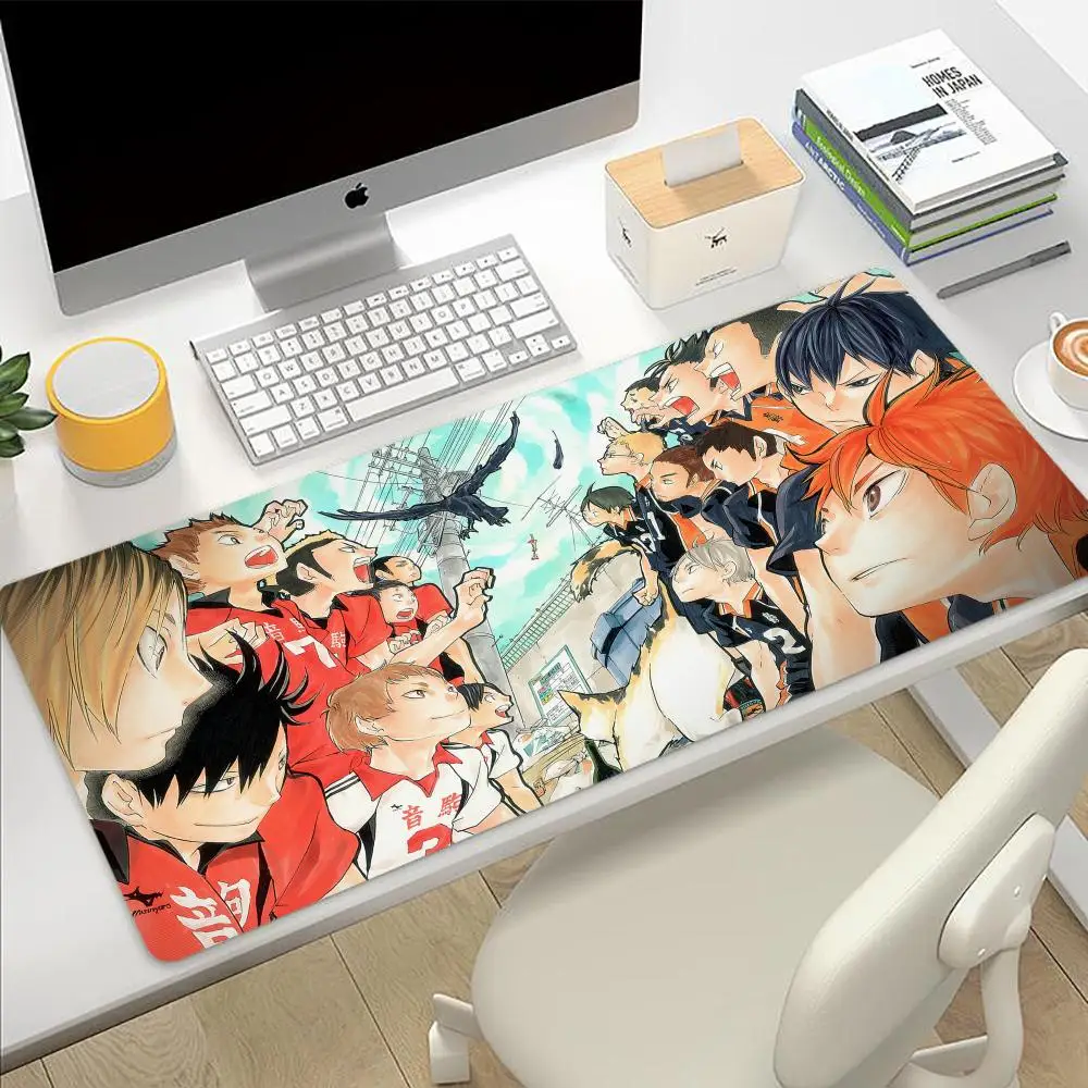 Anime Haikyuu Mouse Pad Large rubber rugs PC game Table mat laptop desk pad XXL non-slip computer keyboard Office desktop mats