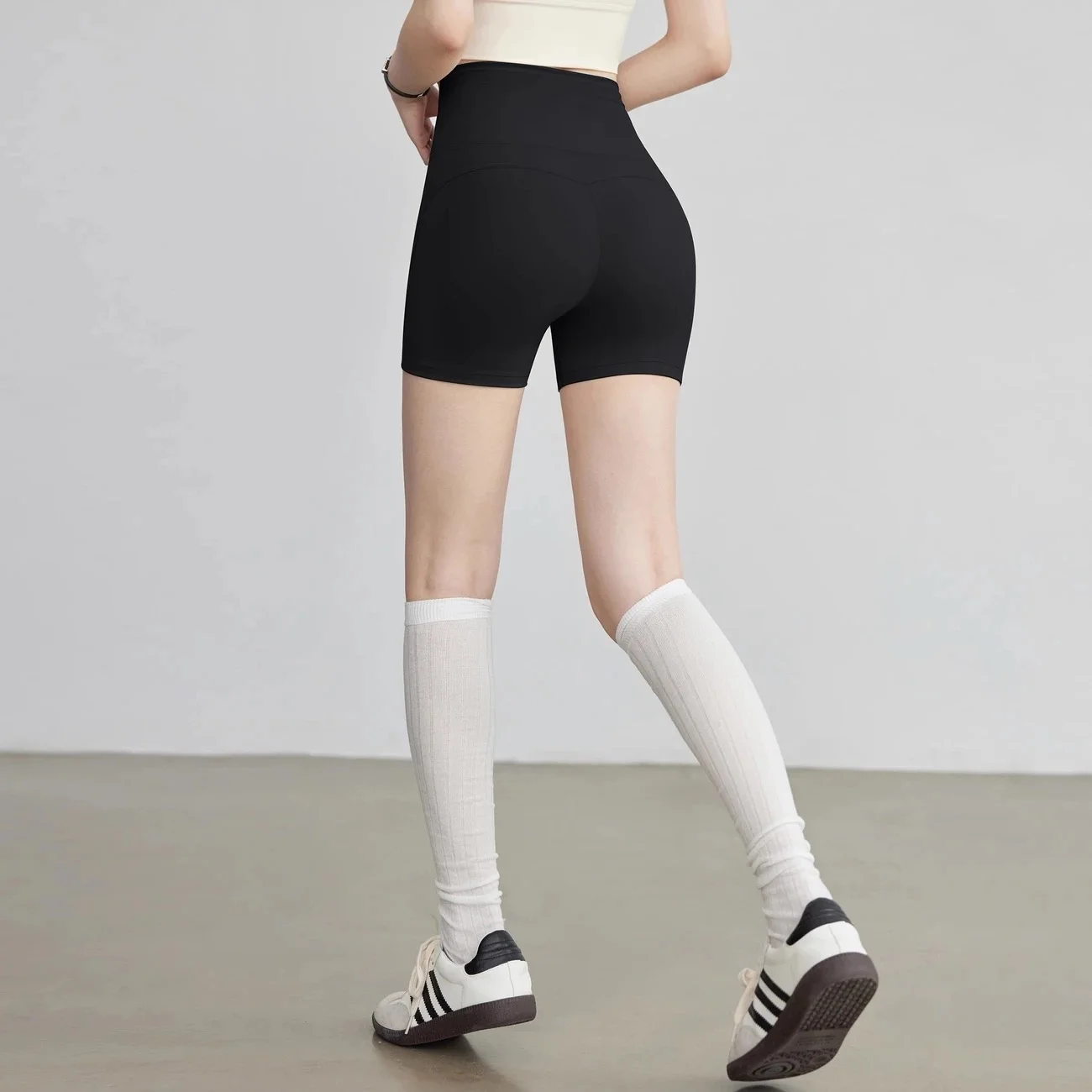 Yogahose Baumwolle Damen Leicht Indoor Wandern Gelb Split Büro Pendeln Tragen Spleißen Party Lila Yogawear Erweiterte Ins