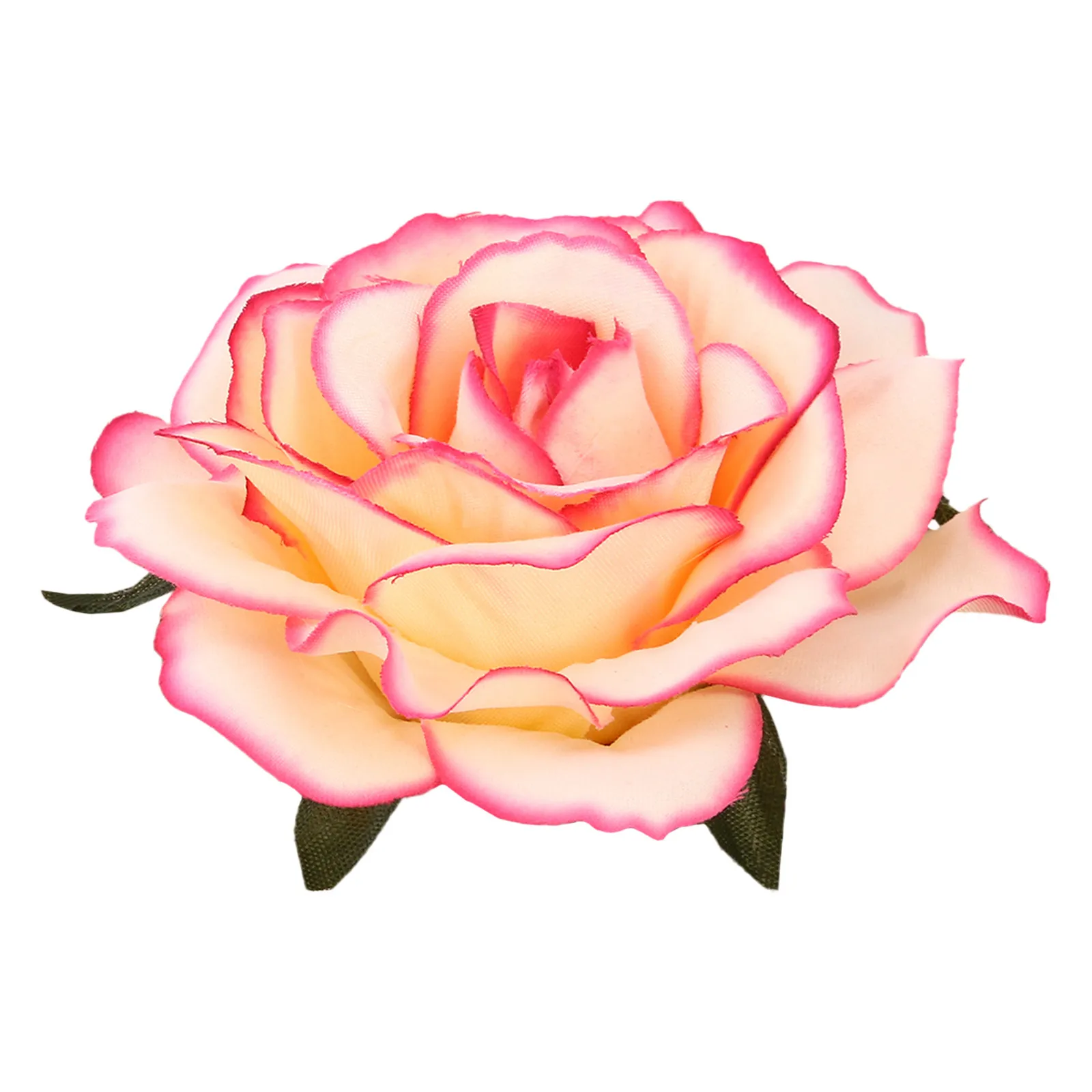 

Artificial Big Rose Flower Hairpin Hair Clips Flower Brooch Color 2 in 1 Hair Clip Brooch for Party Wedding Prom