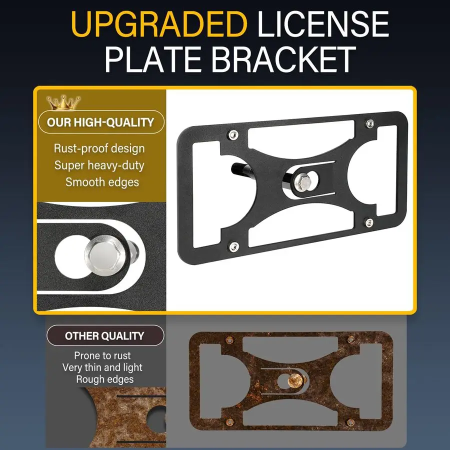 Drill License Plate Holder Compatible with Subaru WRX STI 20152016 Front Tow Hook License Plate Mount Bumper Bracket Holder Car