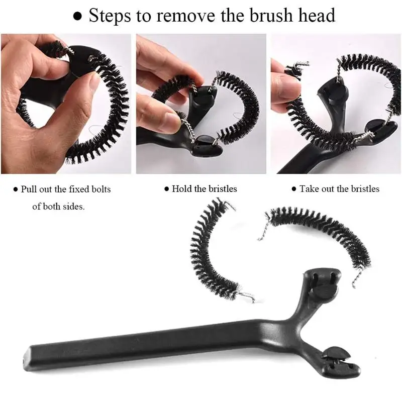 51/53/54/58mm Bristles Cleaning Brush Group Head Espresso Coffee Machine Detachable 360° Nylon Cleaning Brush Grouphead