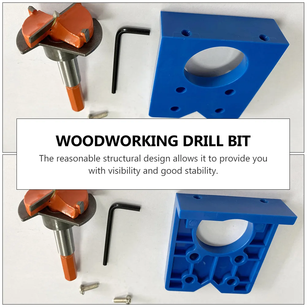 

1 set 1 Set 35Mm Hinge Boring Tool Adjustable Depth Limiter Precise Drilling Hole Puncher Kit Woodworking Tools Concealed Hinge