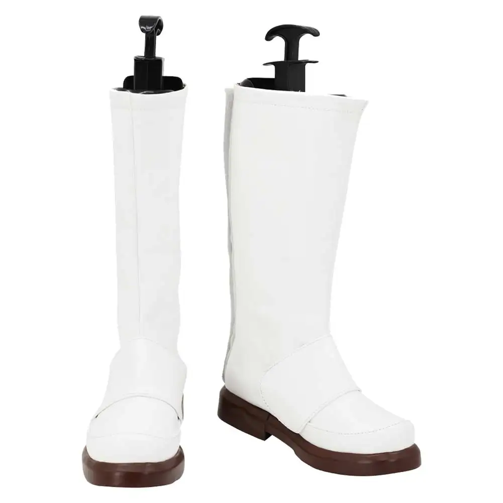 Disguise White Trooper Cosplay Shoes Long Boots Men Roleplay Footwear Movie Space Battle Disguise Costume Accessories