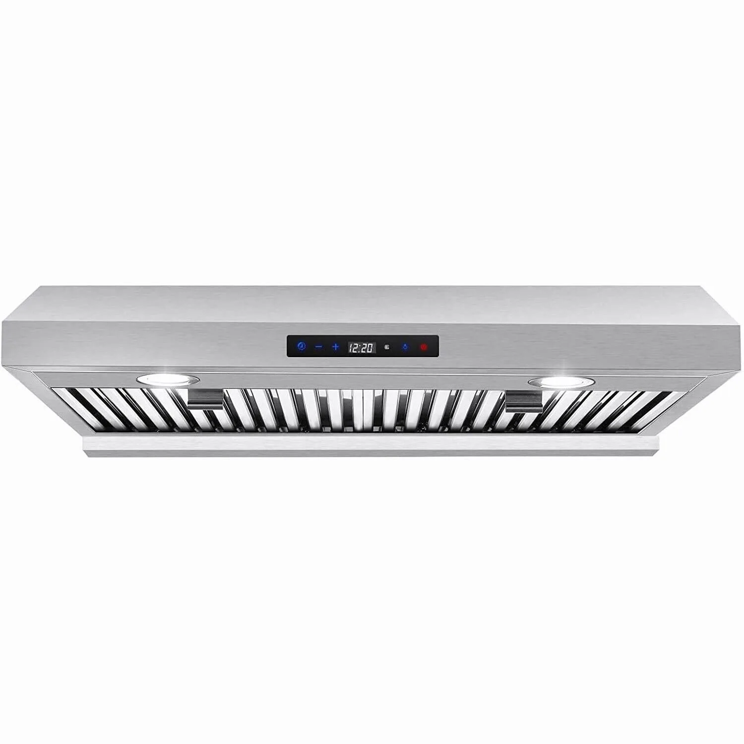 Tieasy 800CFM Kitchen Under Cabinet 3-Speed Remote Control with LED Lights Cook Vent Range Hood US0775BTR